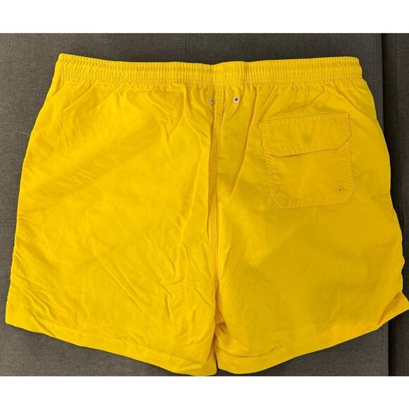 Solid & Striped Men’s Size XXL Classic Citron Yellow Striped Swim Trunks NWT - Picture 2 of 5